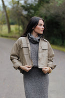 Leather Patch Pocket Jacket