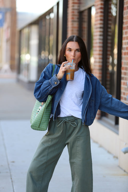 Denim Bomber Jacket