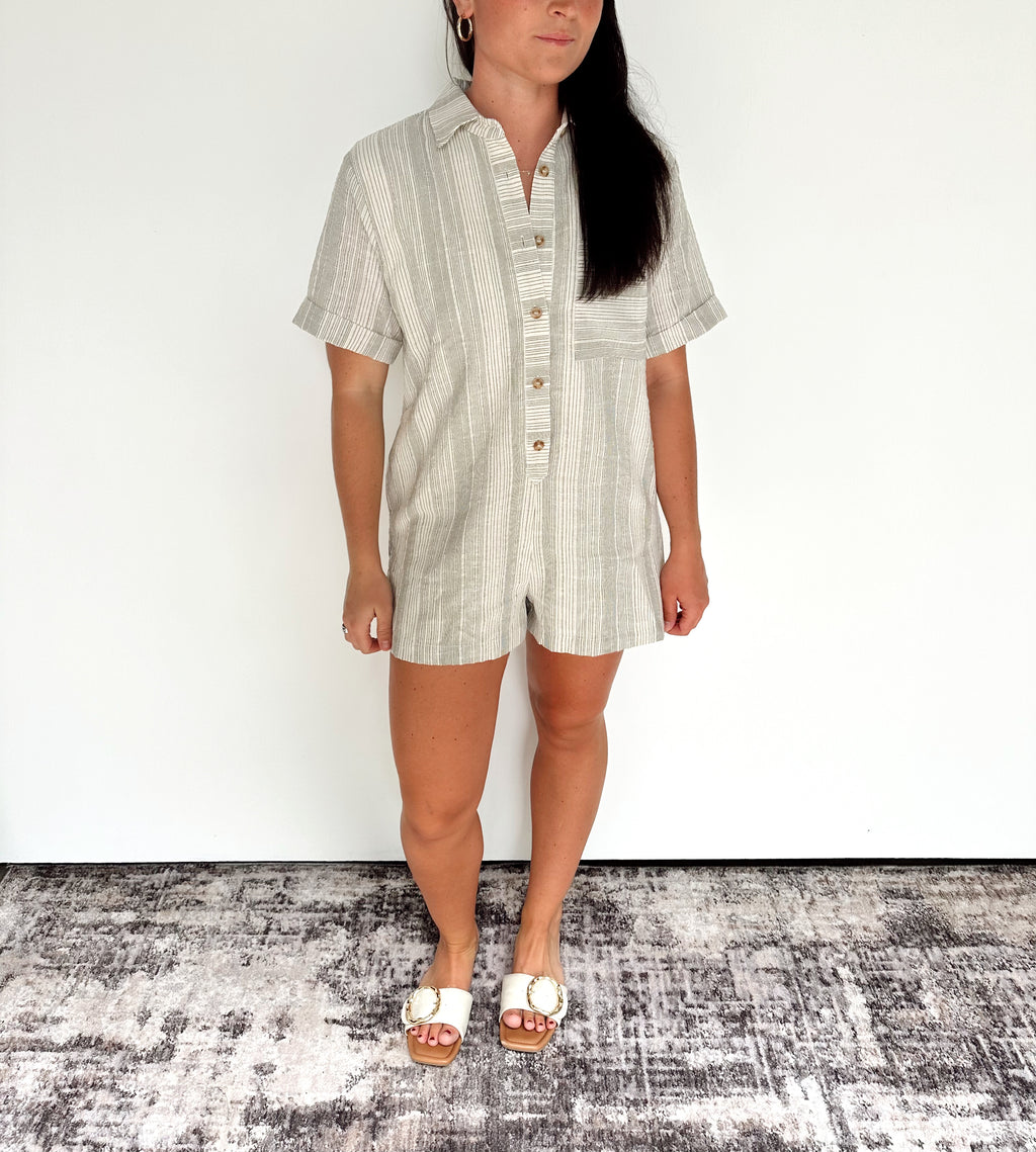 Sassy Striped Romper