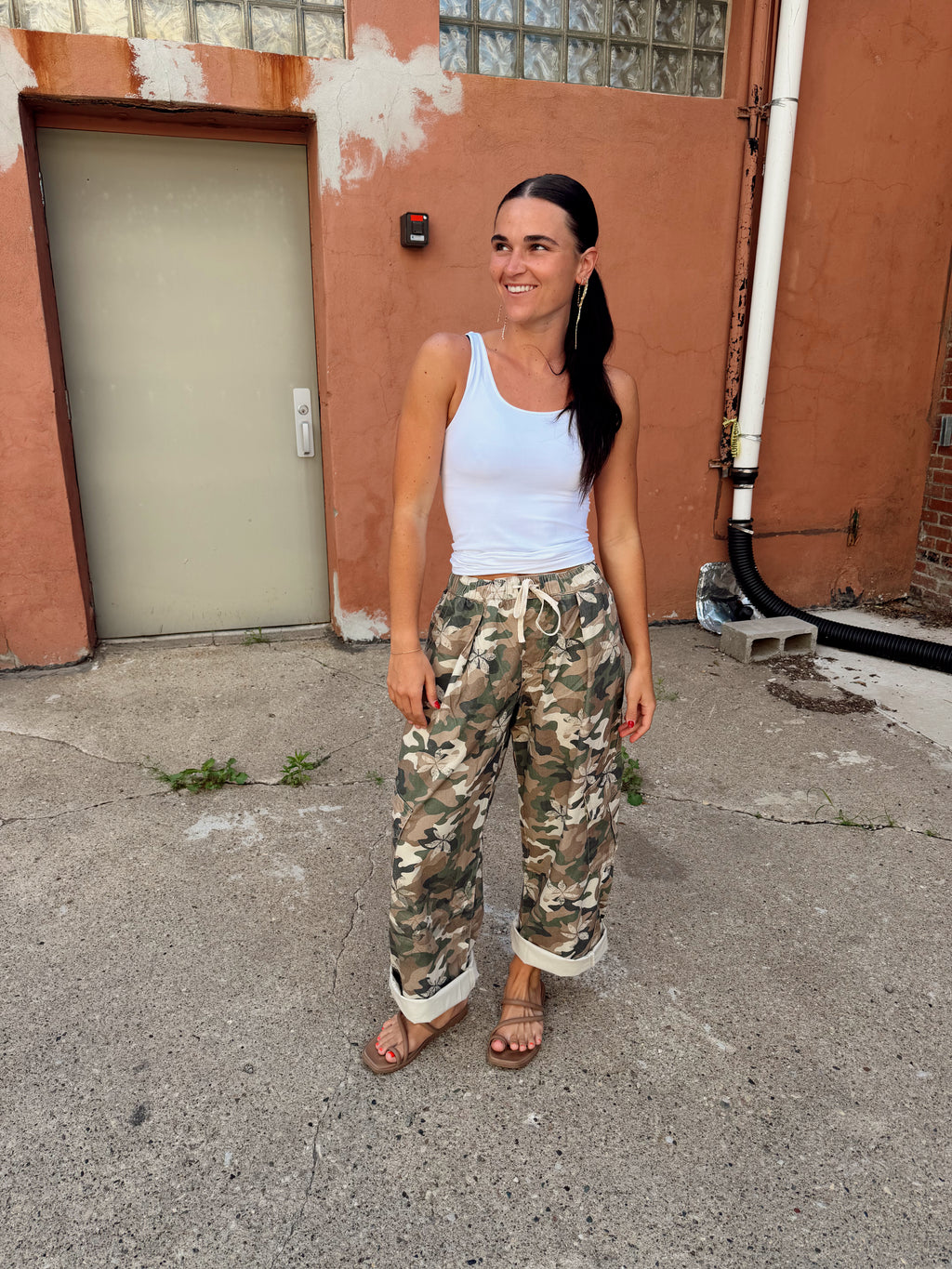 Camo Cargo Twill Pants
