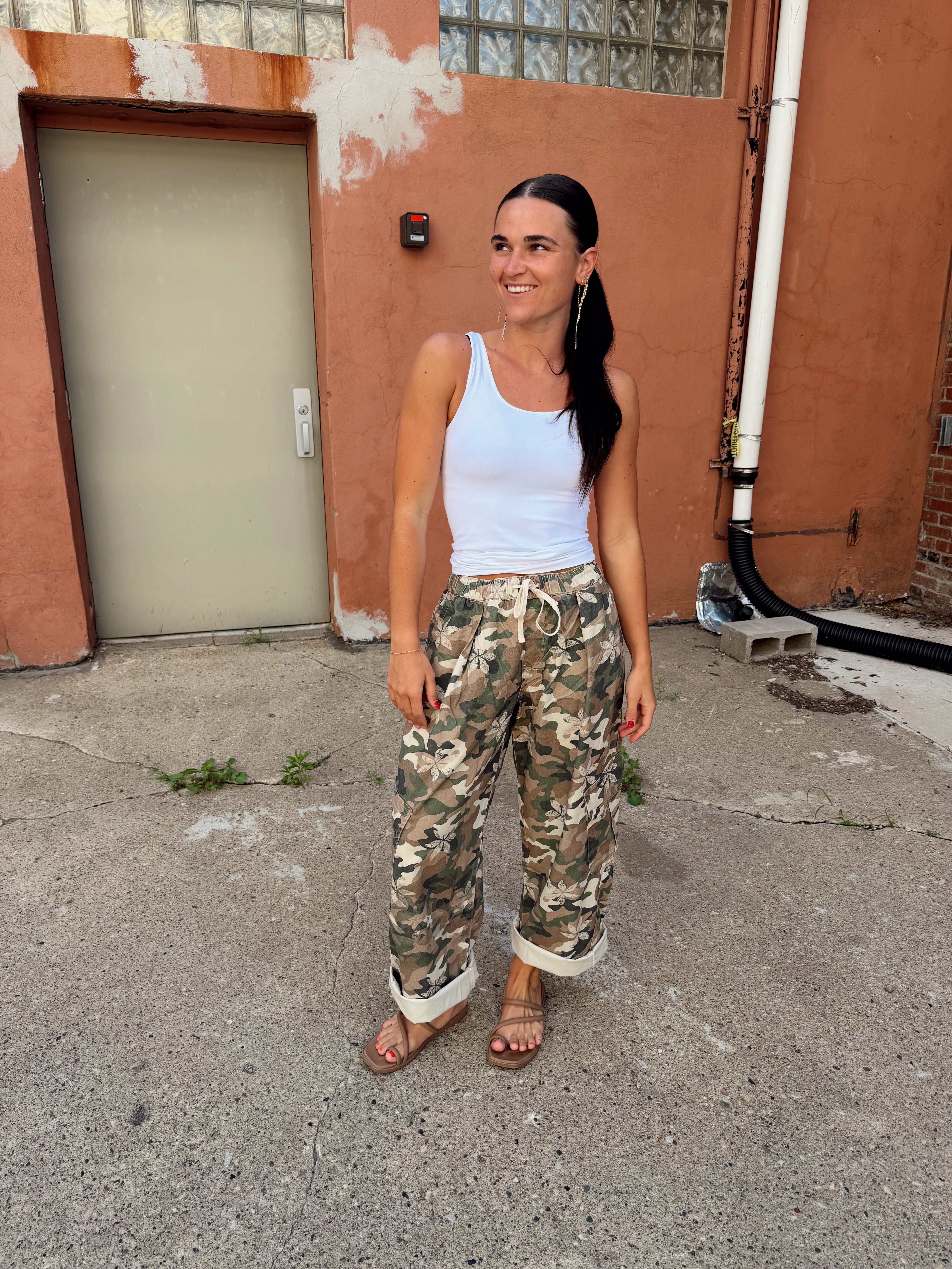 Camo Cargo Twill Pants