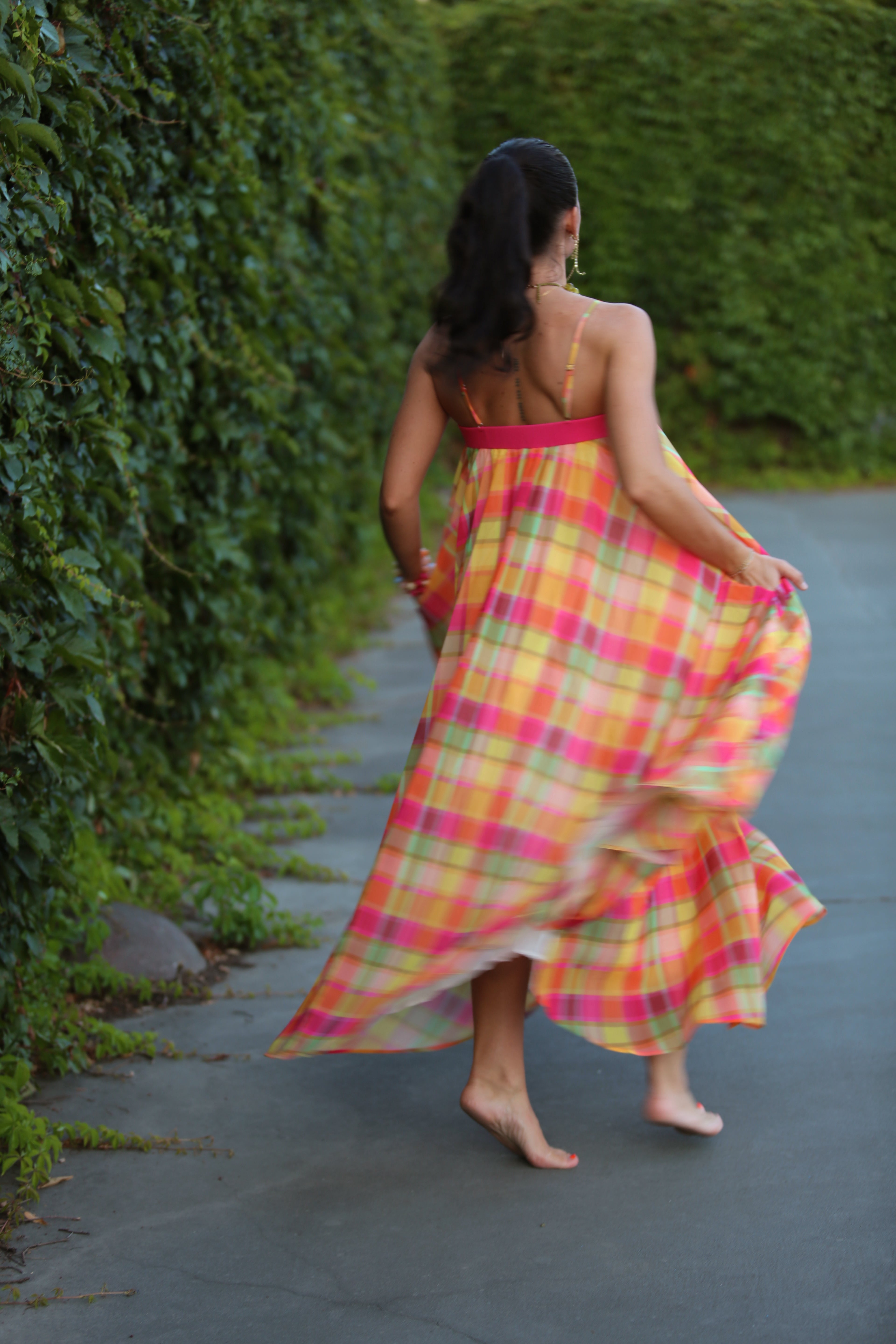 Prism Plaid Maxi Dress