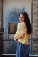 Rouched Knit Pullover