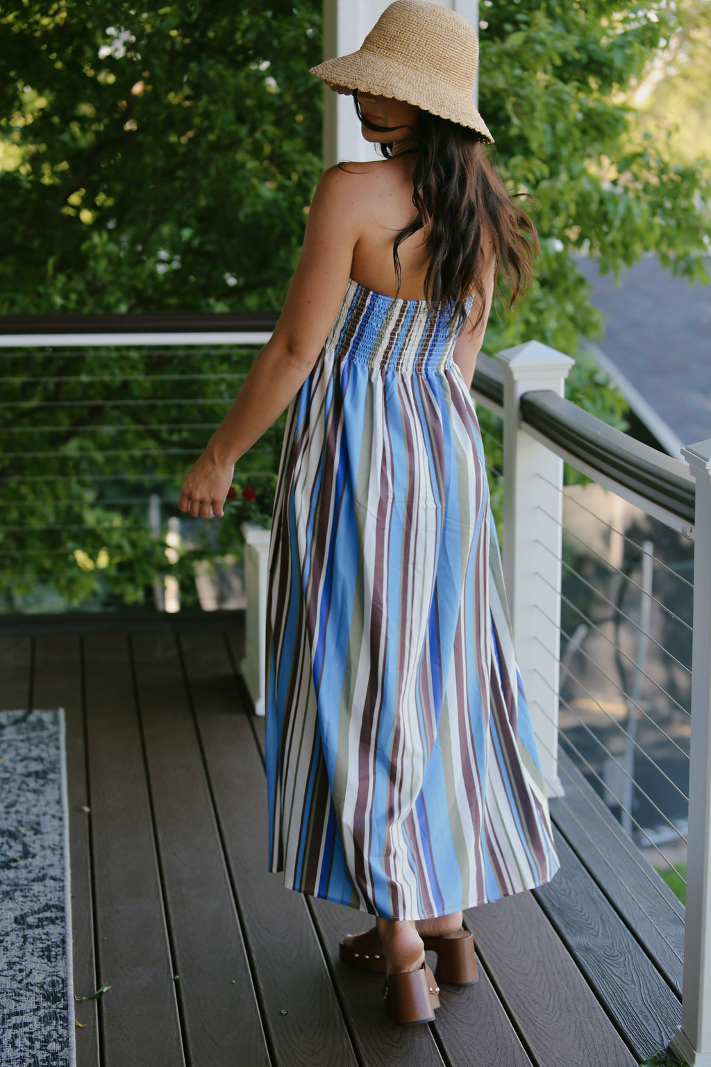 Sarah Strapless Midi Dress