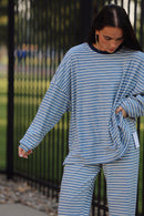 Morgan Blue Long Sleeve Top