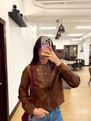 Leather Bomber Jacket