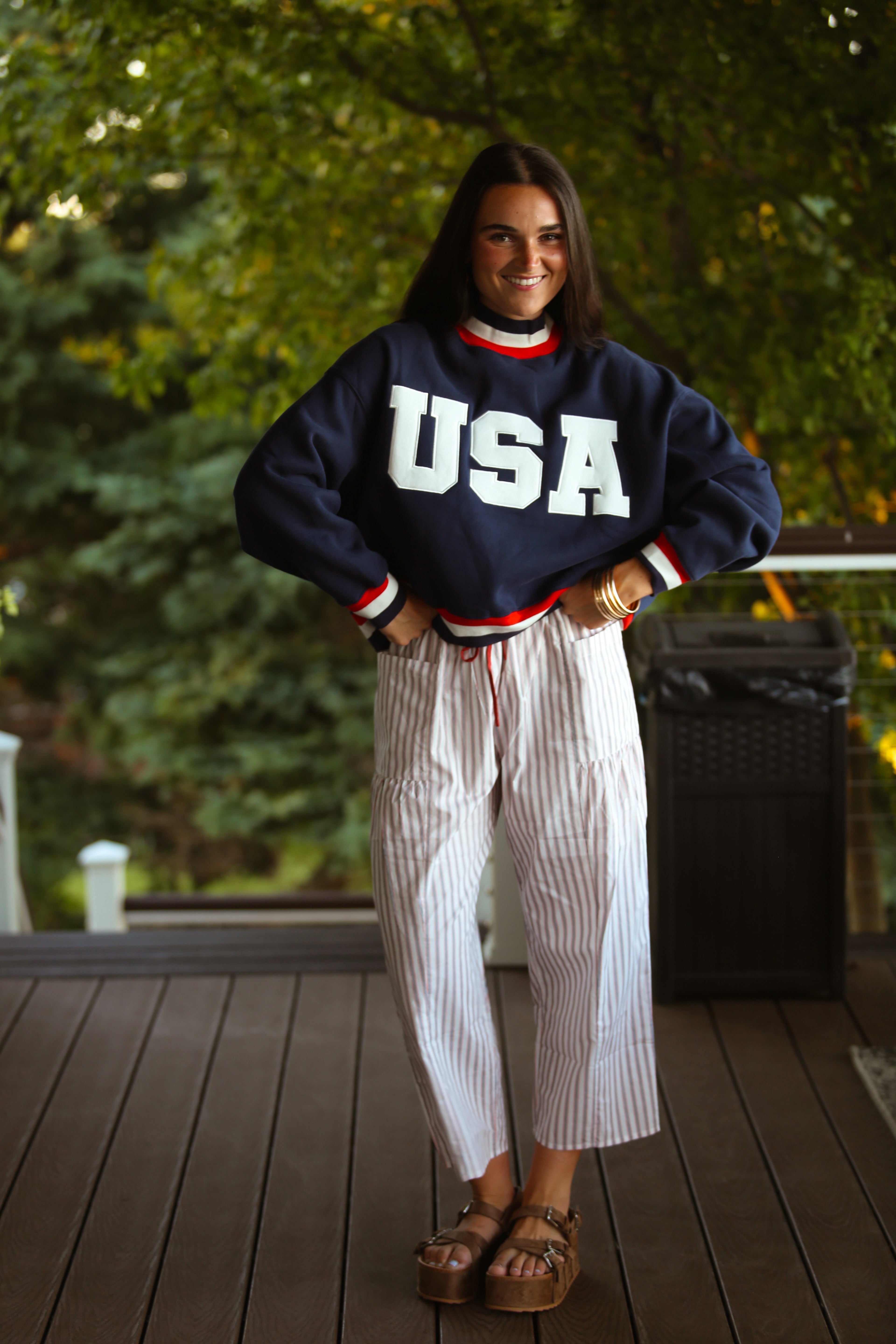 Small Town USA Mock Neck