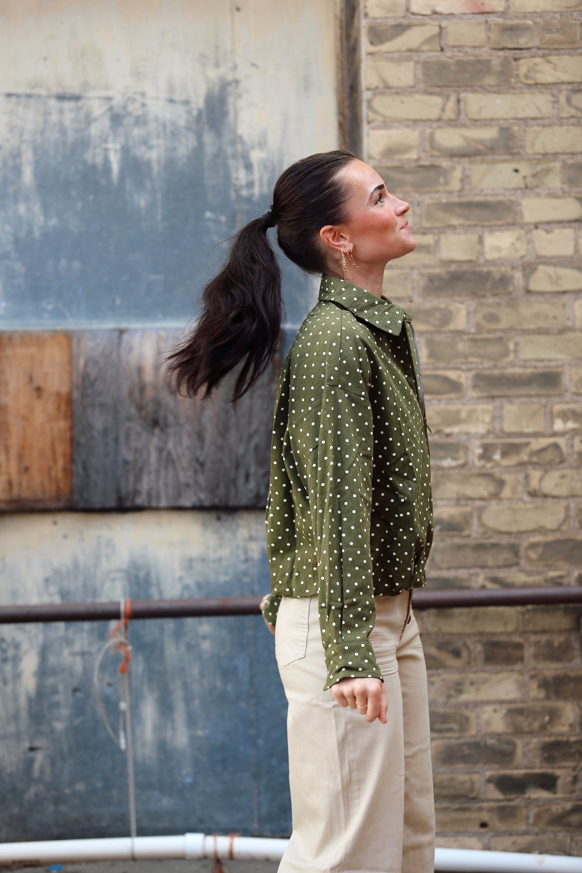 Olive Dot Jacket