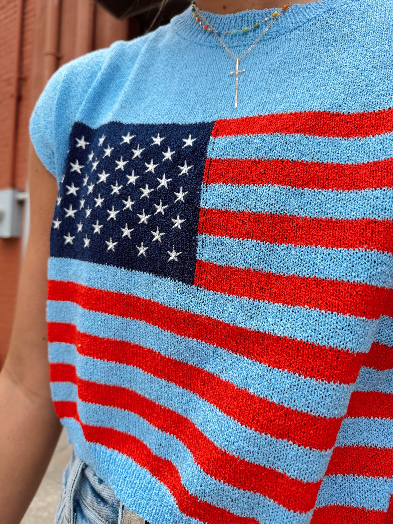 Blue Skies Flag Top