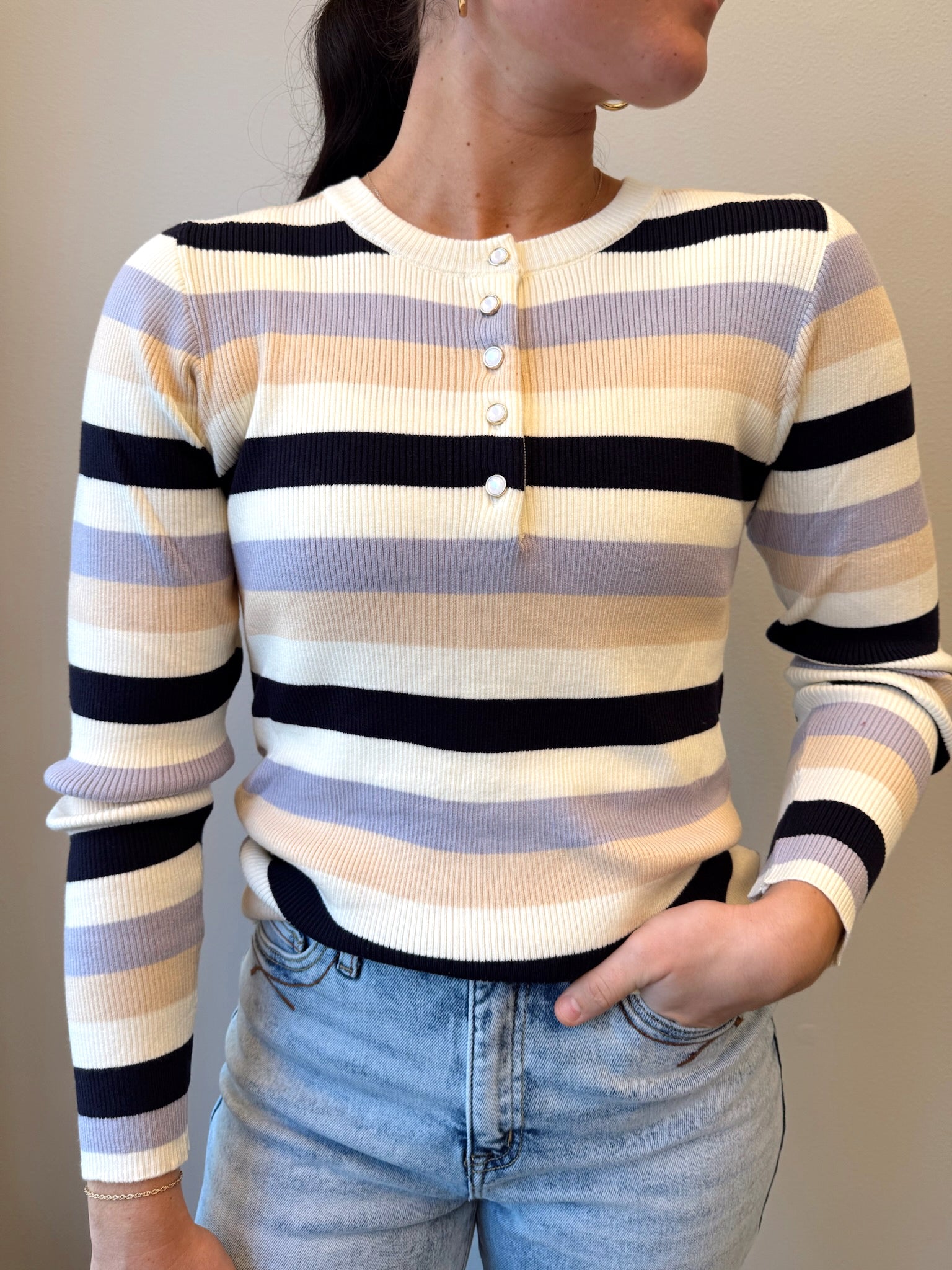 Halle Henley Stripe top