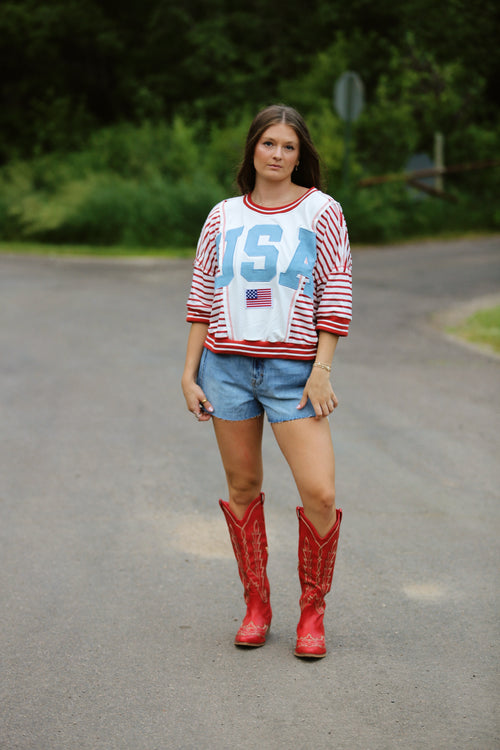 USA Letter Sweatshirt