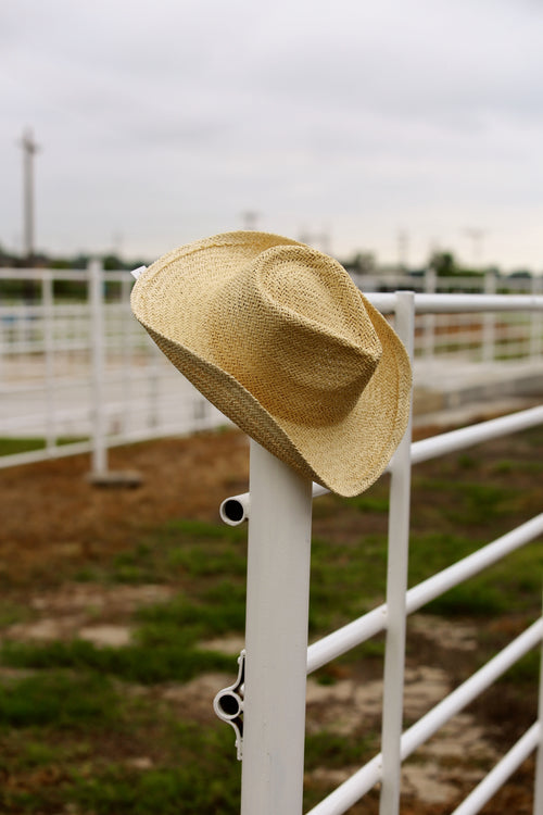 Straw Braided Cowgirl Hat