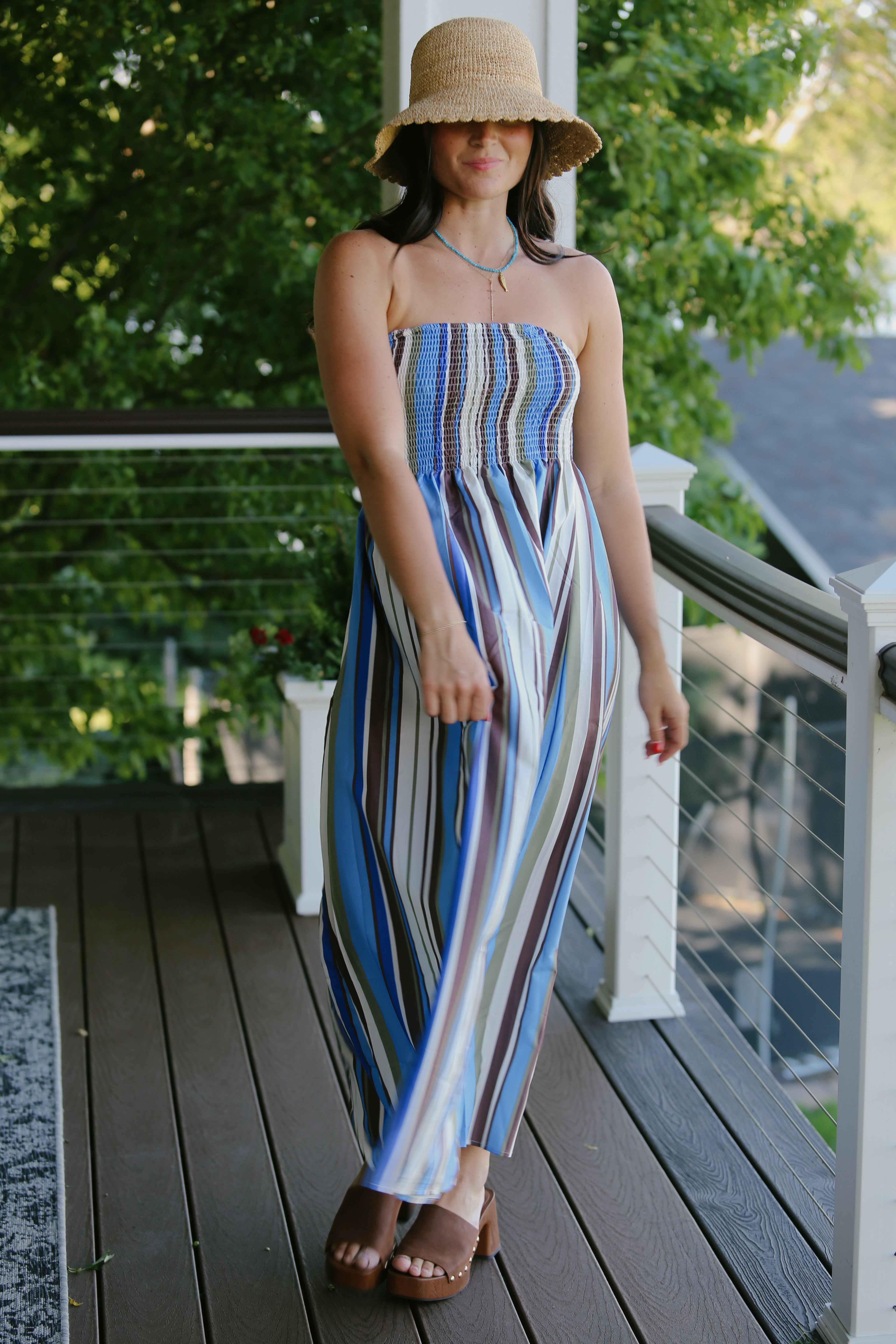 Sarah Strapless Midi Dress