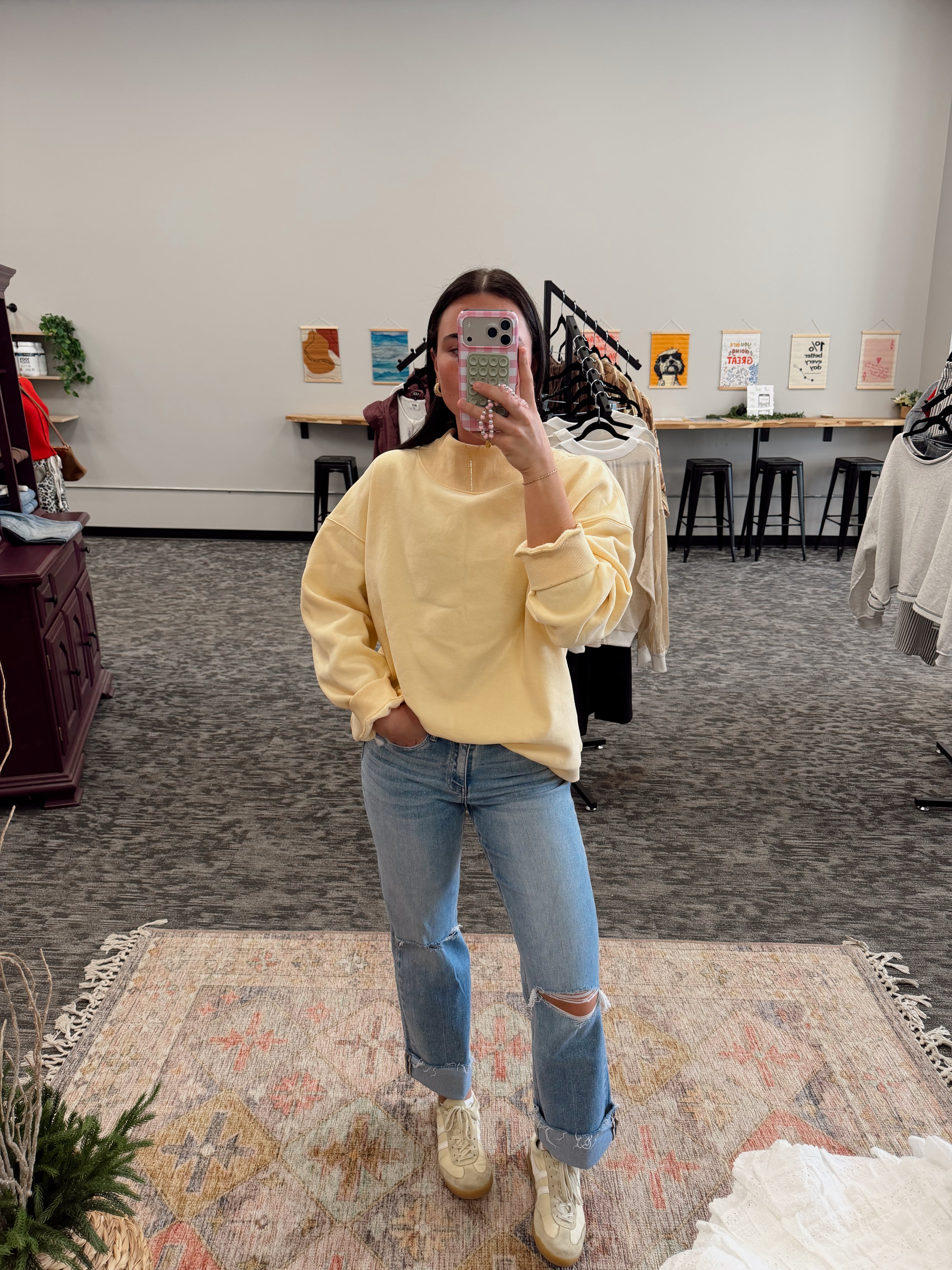 Emily Ankle Cuff Denim