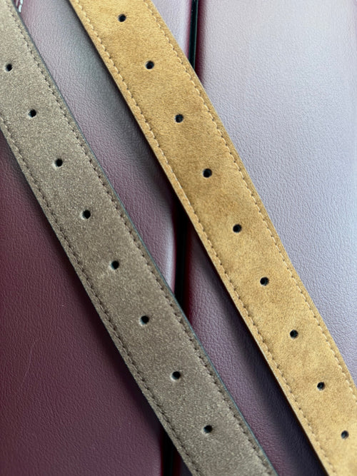 Ornate Buckle Leather Belt