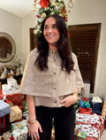 Chic Cape Wool Sweater