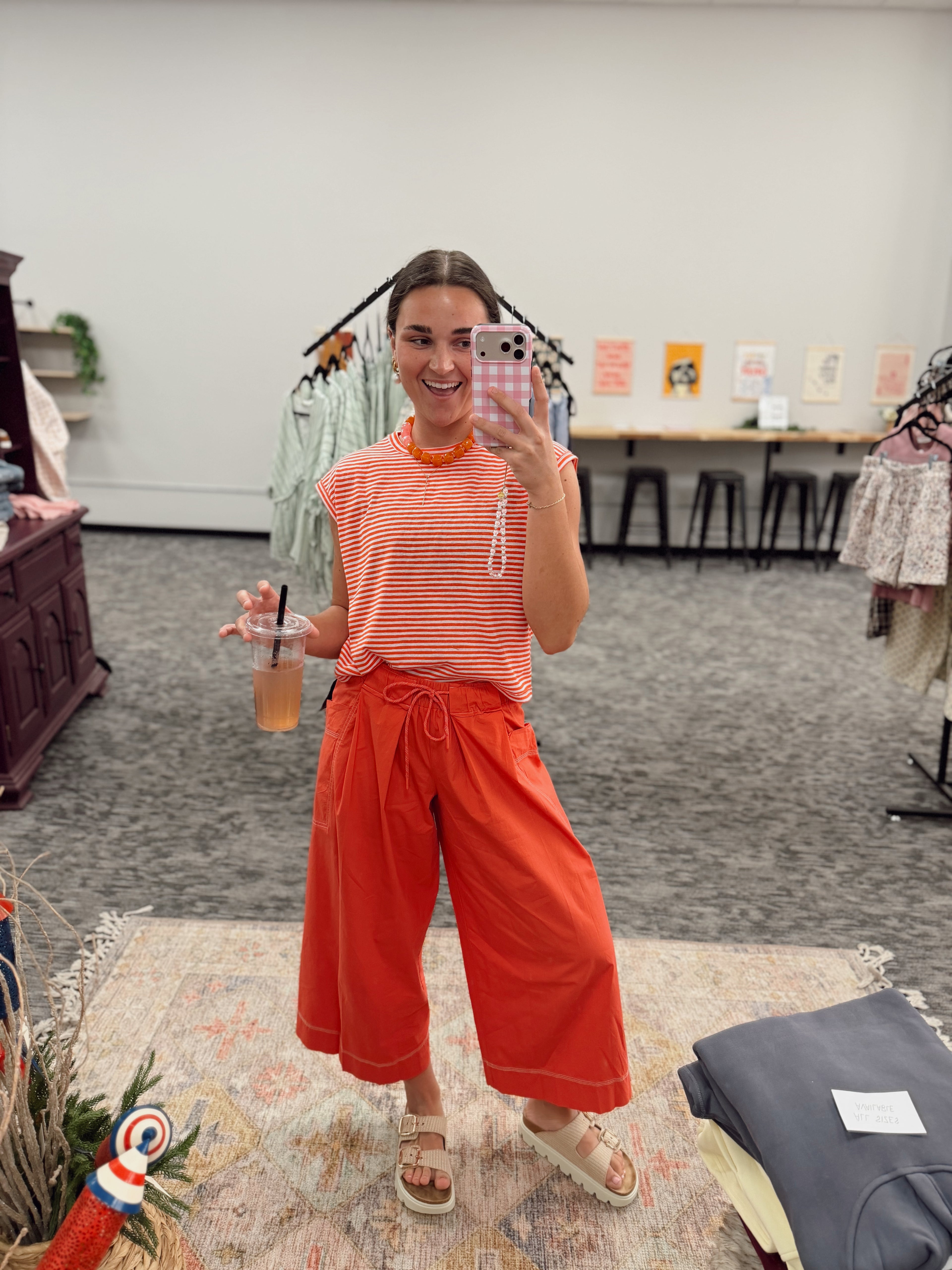 Tavin Tangerine Pants