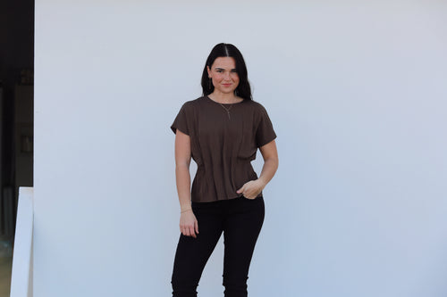 Winona Waist Pleated Top