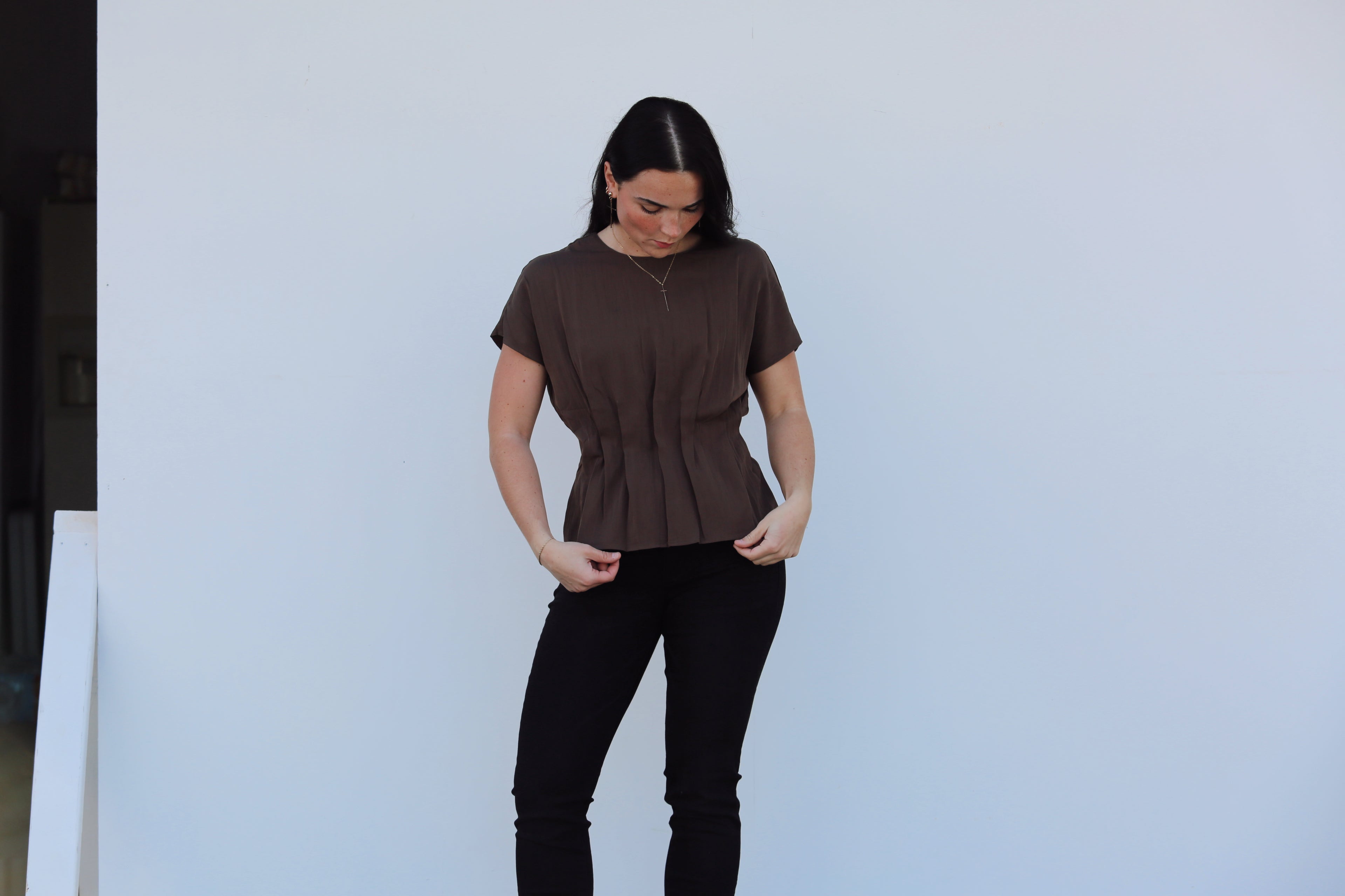 Winona Waist Pleated Top