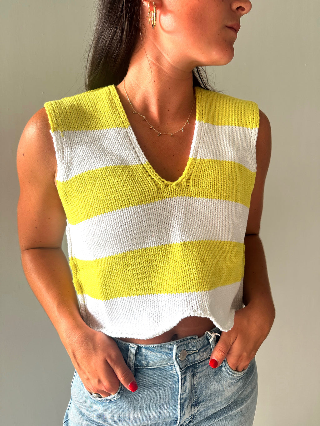 Aspen Striped Crop Top