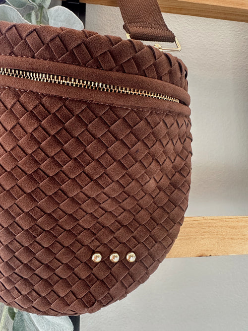 Suede Westlyn Woven Bum Bag